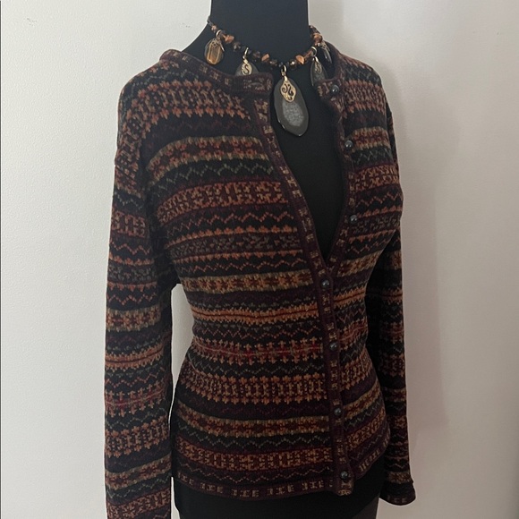 Dress Barn Sweaters - Dress Barn Multicolor Patterned Cardigan